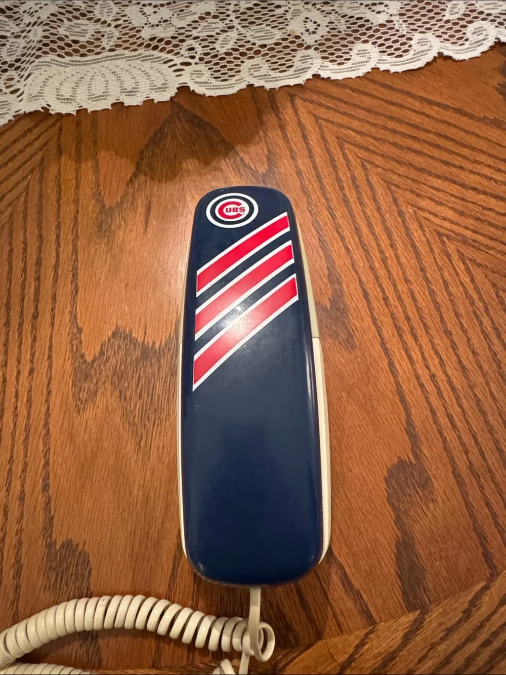 Chicago Cubs Navy Corded Handset Phone - Licensed Team Design